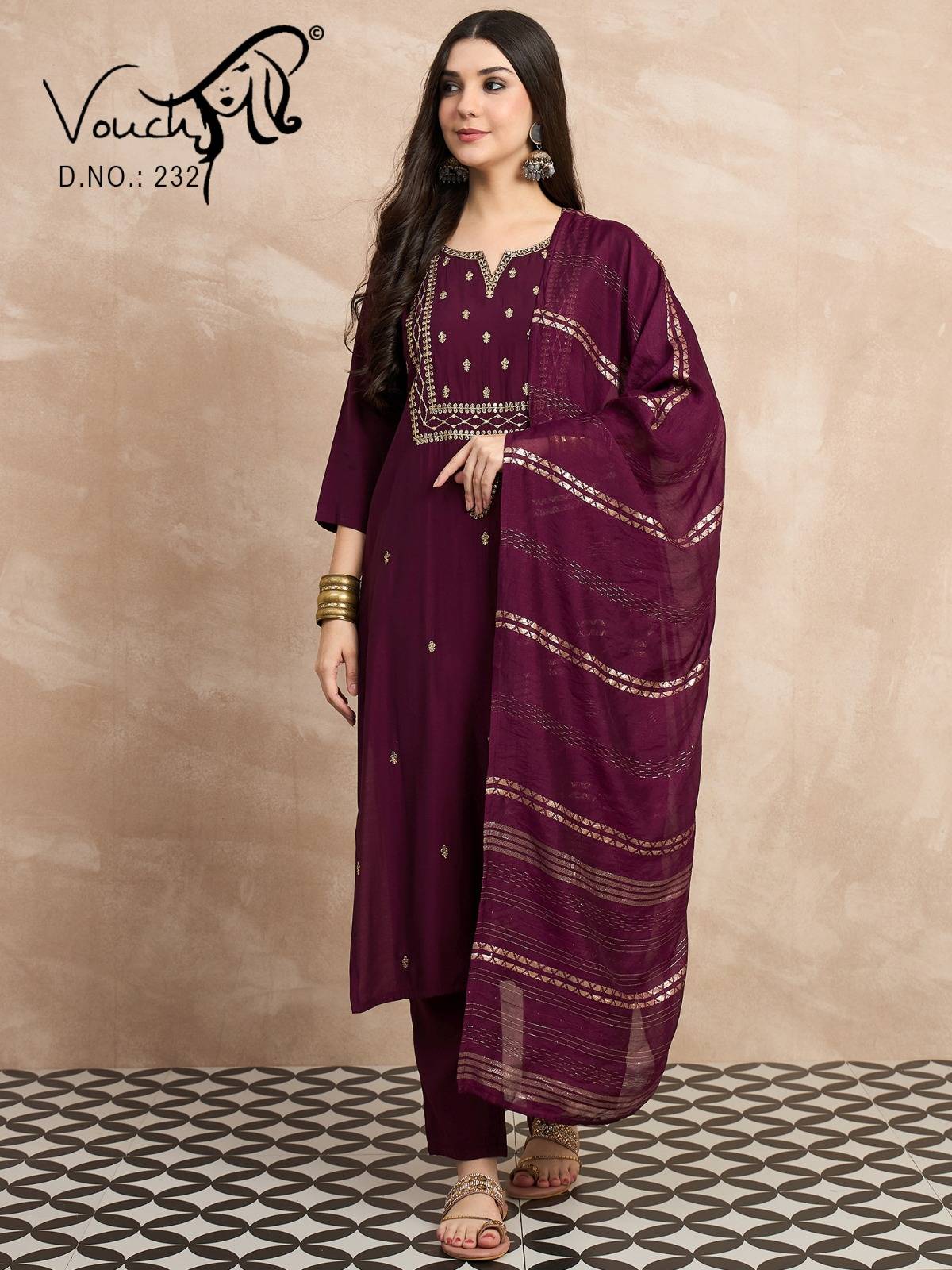 Roman silk BY VOUCH 213 to 254 series Stylish Fancy Colorful party weat dresses At Wholesale Price